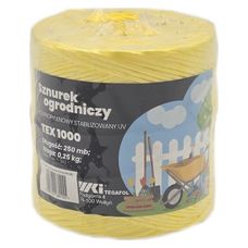Sznurek TEX 1000 dł. 250 mb - żółty TERPLAST