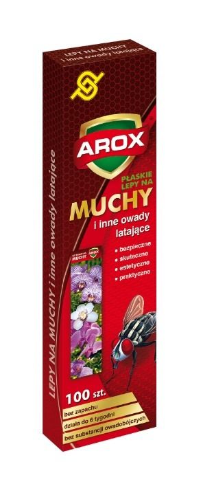 Lep na muchy płaski 100 sztuk Arox