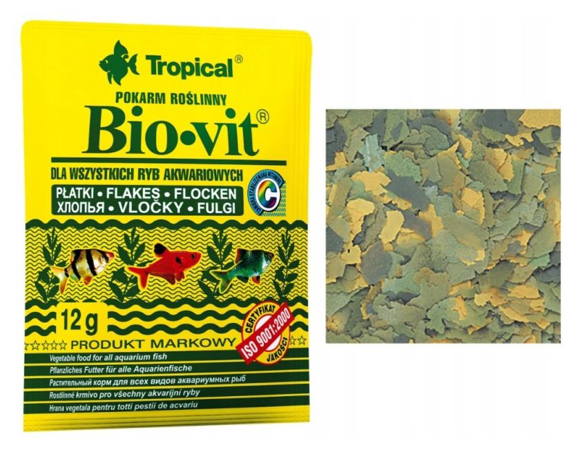 Pokarm dla ryb 12g Biovit Tropical 