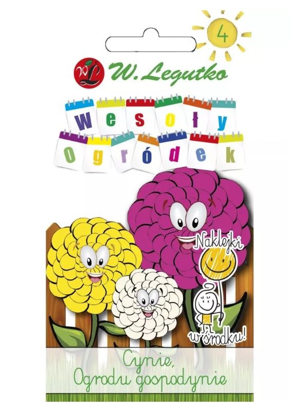 Wesoły ogródek Cynia wytworna daliowa mieszanka 1g Legutko