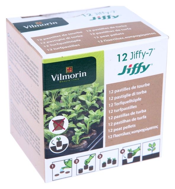 Krążki torfowe Jiffy 12 sztuk Vilmorin 