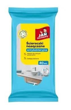 Ściereczki nasączane antybakteryjne 40 sztuk Jan Niezbędny