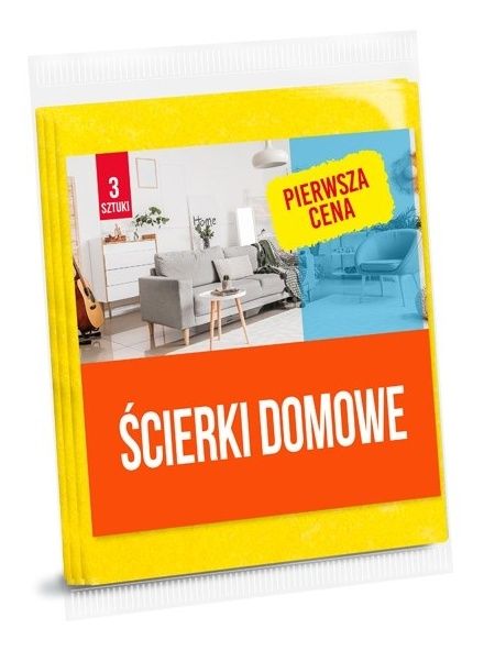 Ściereczki domowe Pierwsza Cena w zestawie 3 sztuki Anna Zaradna