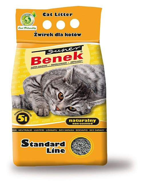 Żwirek naturalny bentonitowy  5l Super Benek