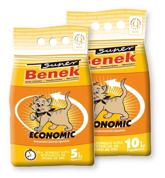 Żwirek bentonitowy economic Super Benek4