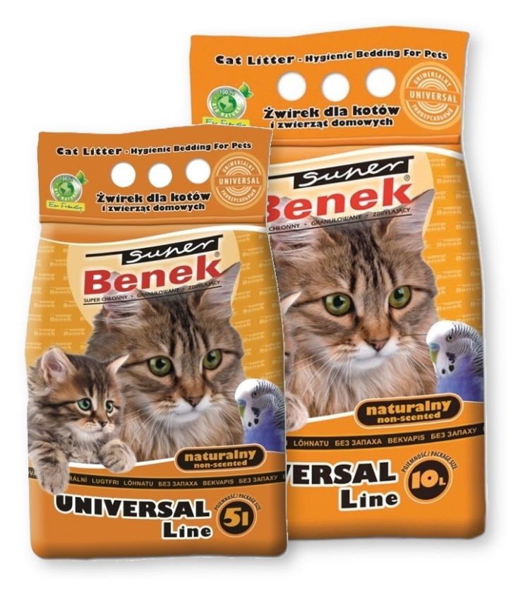 Żwirek bentonitowy uniwersalny Super Benek4