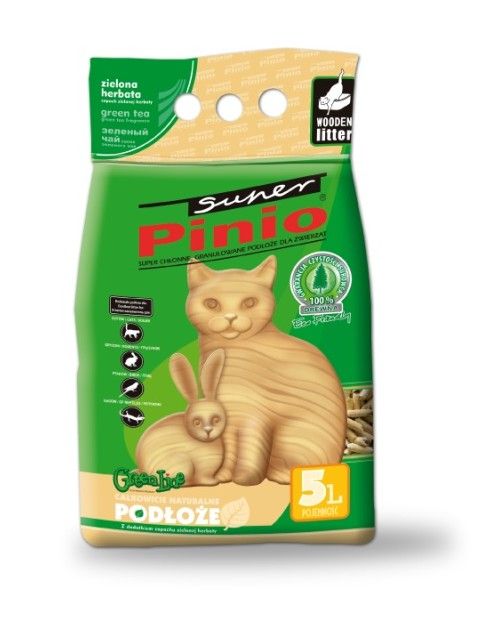 Żwirek drewniany Pinio zielona herbata 10l Benek Certech
