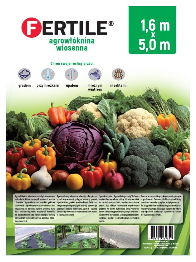 Fertile Agrowł&oacute;knina wiosenna 1,6m x 5m 