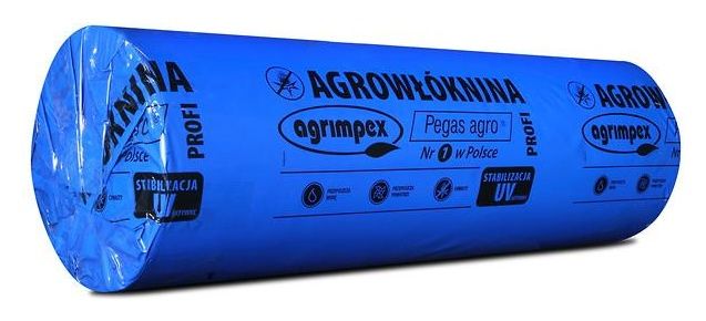 Agrowł&oacute;knina ści&oacute;łkująca PEGAS AGRO czarna 1,2mx100m z otworami Agrimpex
