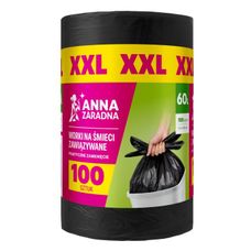 Czarne worki na śmieci Anna Zaradna Easy-Pack XXL 60 l 100 szt.
