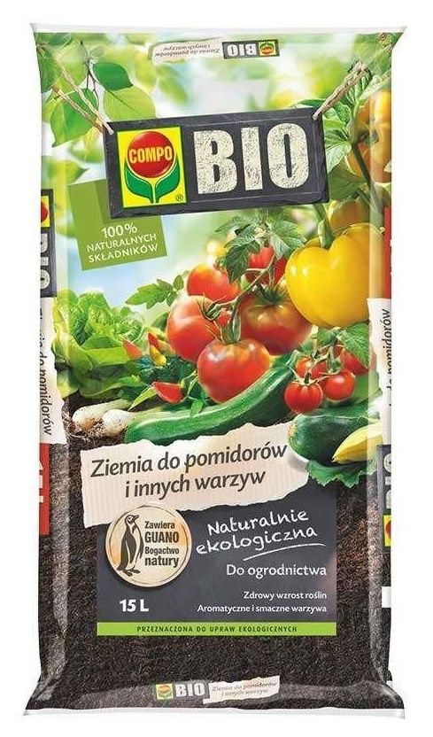 Bio Ziemia do pomidorów i innych warzyw 15 L Compo