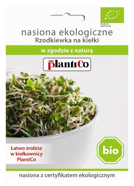 BIO Nasiona na kiełki Rzodkiewka 20g PlantiCo