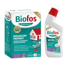 Biofos biologiczny preparat do szamb i oczyszczalni 1 kg + BIO Żel do WC 500 ml Inco