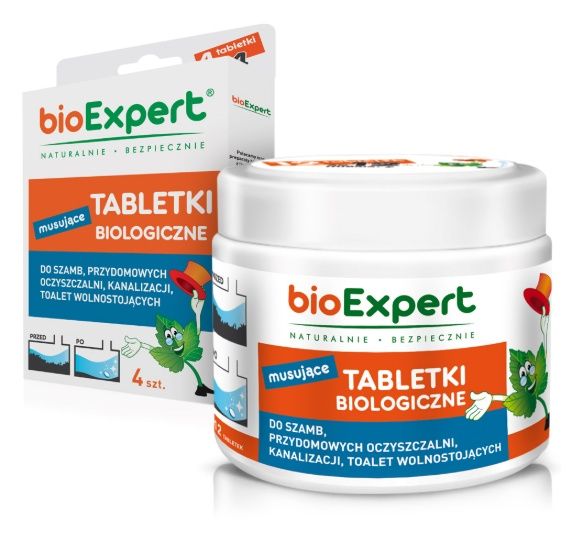Biologiczne tabletki do szamb 12+4 sztuki BioExpert1