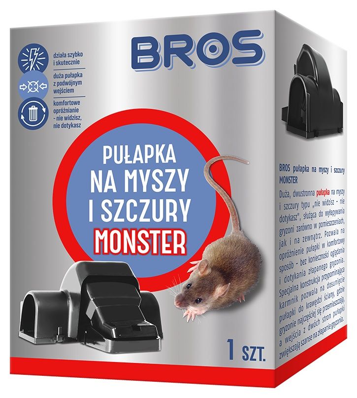 Pułapka na myszy i szczury MONSTER Bros