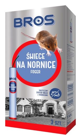 Świece na nornice FOGER 3 sztuki Bros