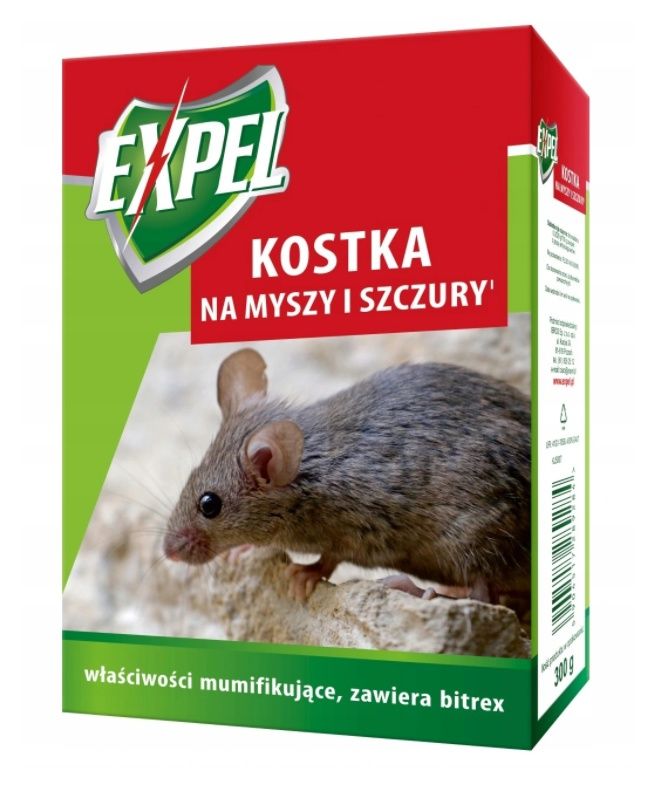 Kostka na myszy i szczury 300g Expel
