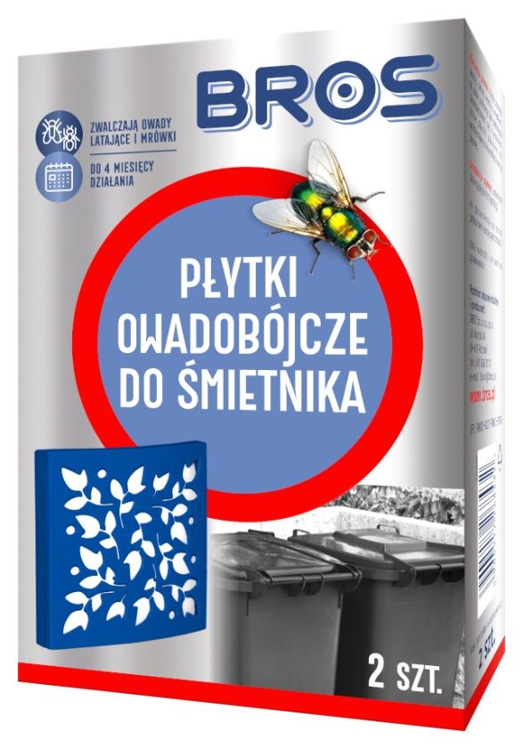 Płytki owadobójcze do śmietnika 2szt. Bros