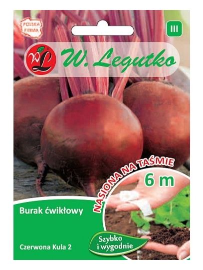 Burak ćwikłowy Czerwona Kula taśma 6m Legutko
