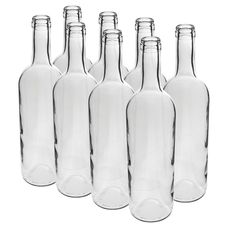 Butelka na wino 0,75 L biała 8 sztuk Browin