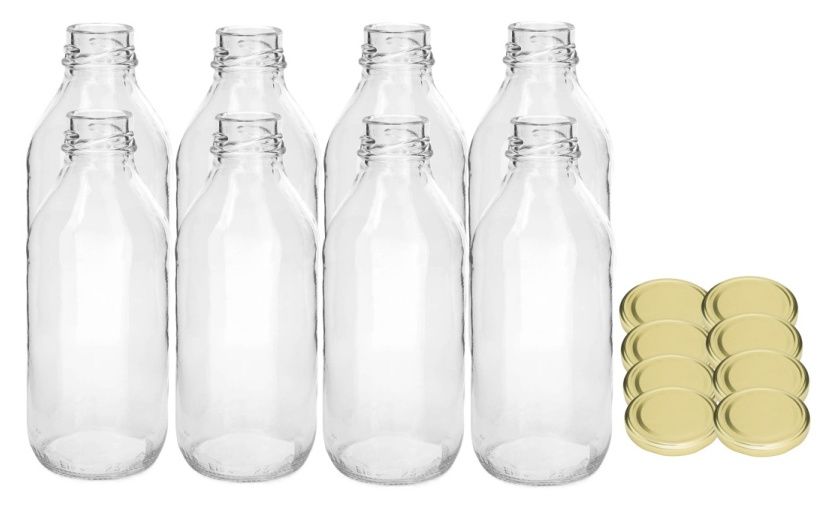 Butelka na sok KUBUŚ 300 ml + nakrętka fi 33 8 sztuk Tragar1