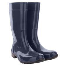 Buty gumowe damskie ILSE granatowe Lemigo1