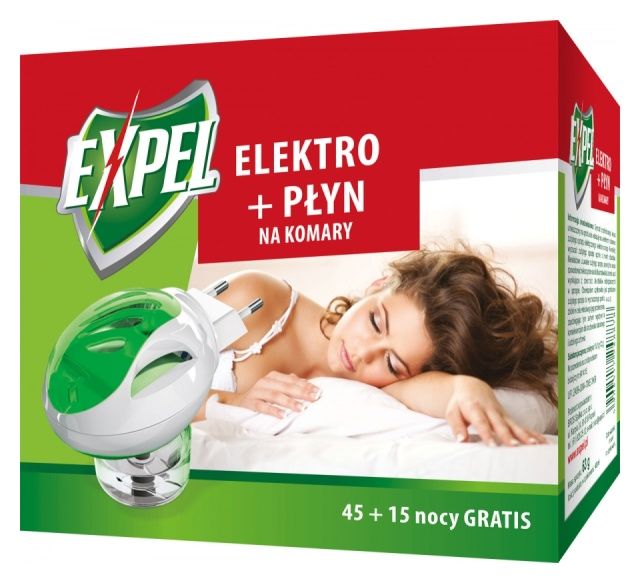 Elektrofumigator + płyn na komary 60 nocy Expel 