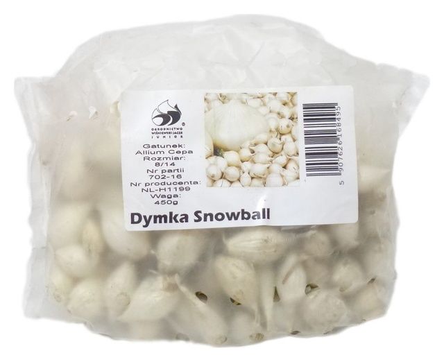 Cebula Dymka Snowball 8-14 mm biała 450g