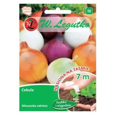 Cebula - mieszanka odmian - taśma 7m Legutko
