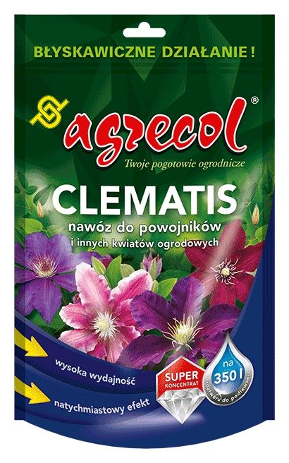 Nawóz krystaliczny Clematis do powojników i innych kwiatów ogrodowych 350g Agrecol