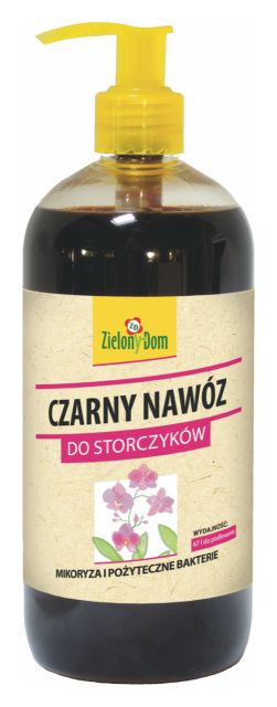 Czarny nawóz do storczyków 500ml Zielony Dom