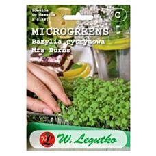 Bazylia cytrynowa Mrs. Burns Microgreens 3g Legutko