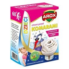 Elektrofumigator dla dzieci 60 nocy z płynem Arox