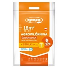 Agrowłóknina wiosenna AgroMarina 19g 3,2mx5m + 14 szt. szpilek Agrimpex 