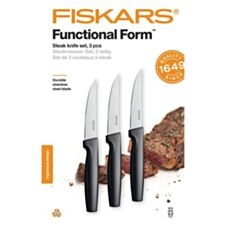 Zestaw 3 noży do steków Functional Form 1057564 Fiskars to niezbędny element wyposażenia każdej kuchni.