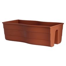 Doniczka balustradowa Fala 60 58,5 x 29 x 20 cm terakota