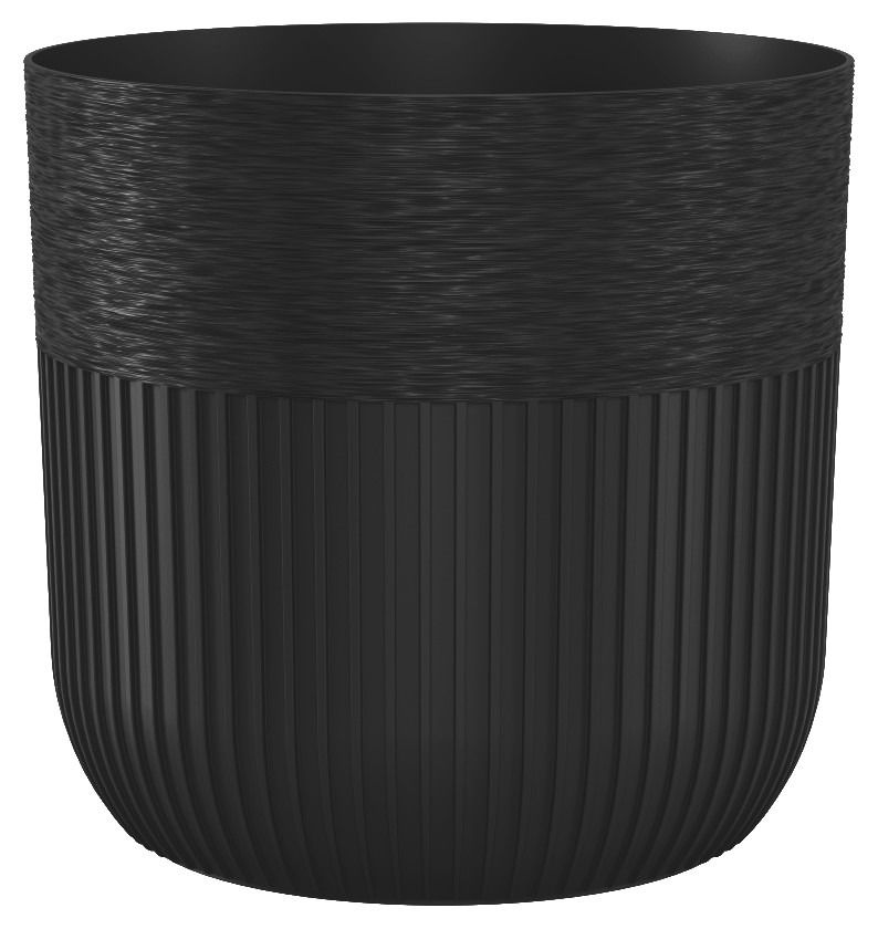 Doniczka Luca Petit głęboka czerń Form-Plastic2