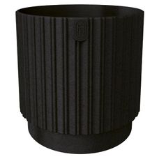 Doniczka Mika Cyli Petit Eco Wood głęboka czerń Form-Plastic
