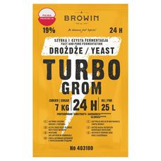 Drożdże gorzelnicze TURBO 24h 180g Browin5