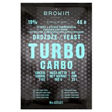 Drożdże gorzelnicze TURBO CARBO 160g Browin