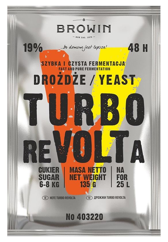 Drożdże gorzelnicze REVOLTA 48h 135g Biowin