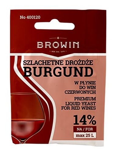 Drożdże do win czerwonych Burgund 20 ml Browin