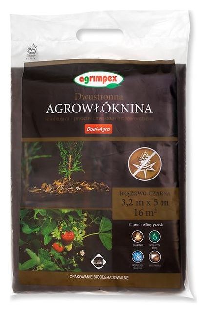 DUAL-AGRO - Ści&oacute;łkująca przeciw chwastom brązowo-czarna - PAKIET AGRIMPEX