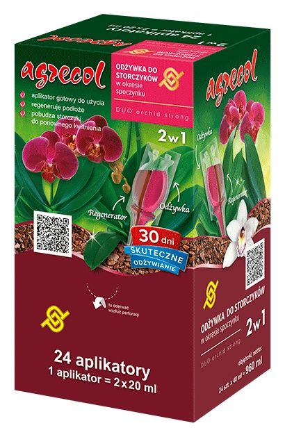 Duo orchid Strong Odżywka do storczyków w okresie spoczynku 24szt. x 40ml Agrecol 