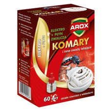 Elektrofumigator z płynem 60 nocy na komary Arox