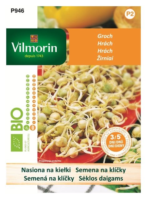 BIO Kiełki Groch 40g Vilmorin