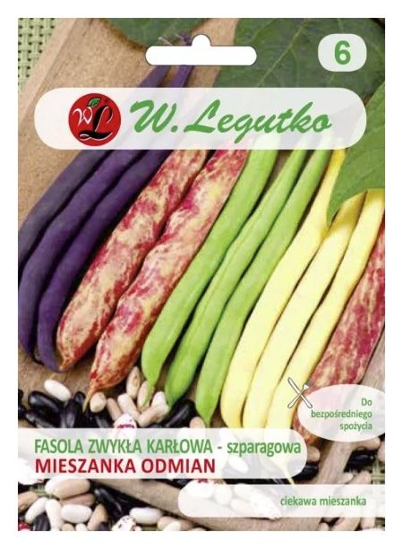 Fasola szparagowa - mieszanka odmian 40g Legutko