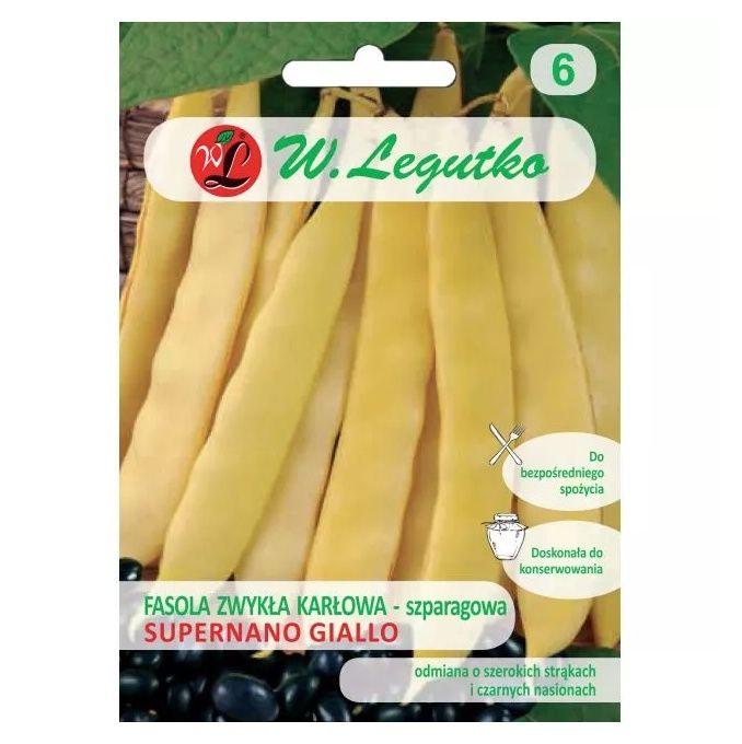 Fasola szparagowa ż&oacute;łta Supernano Giallo 40g Legutko