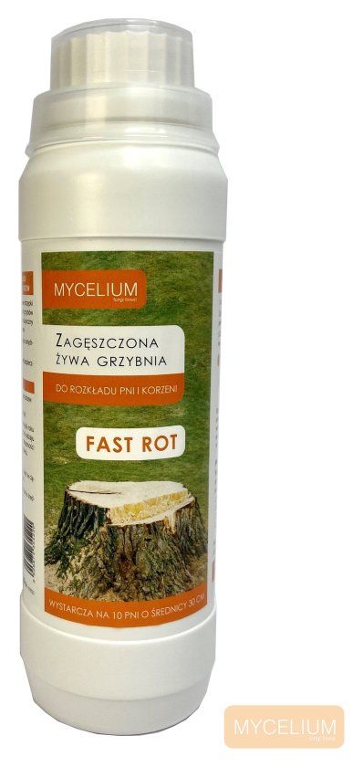 Fast Rot Żywa Grzybnia do usuwania pni i korzeni 250ml Mycelium