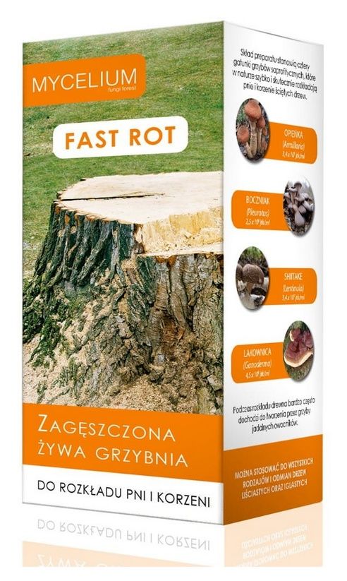 Fast Rot Żywa Grzybnia do usuwania pni i korzeni 125ml Mycelium1
